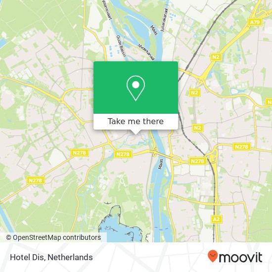 Hotel Dis, Tafelstraat 28 kaart