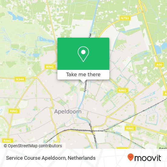 Service Course Apeldoorn, Vlijtseweg 124 kaart