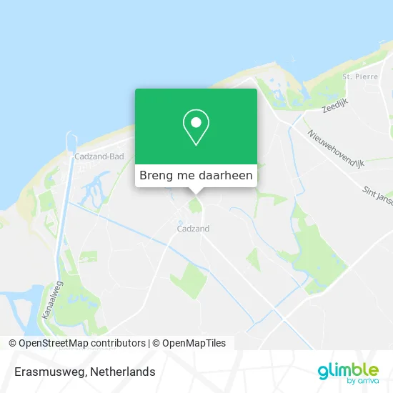 Erasmusweg kaart