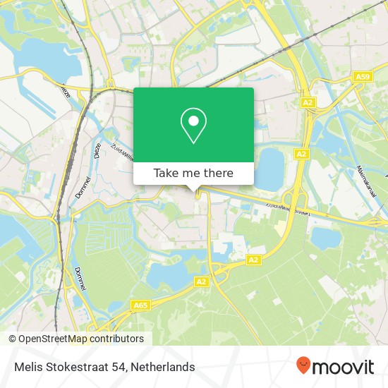 Melis Stokestraat 54, 5216 KP 's-Hertogenbosch kaart