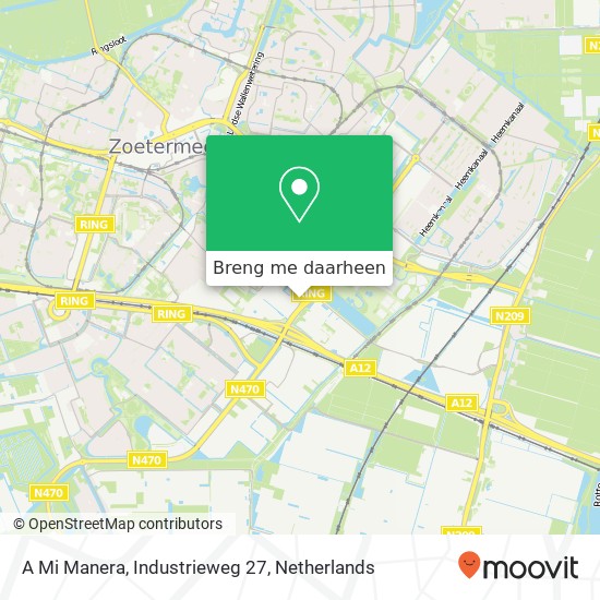 A Mi Manera, Industrieweg 27 kaart