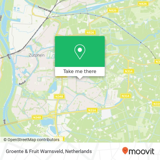 Groente & Fruit Warnsveld, Dreiumme kaart