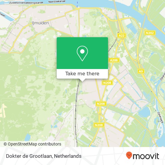 Dokter de Grootlaan, 2071 Santpoort-Noord kaart