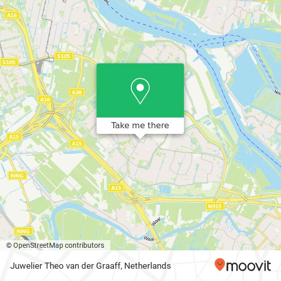 Juwelier Theo van der Graaff, Ridderhof 97 kaart
