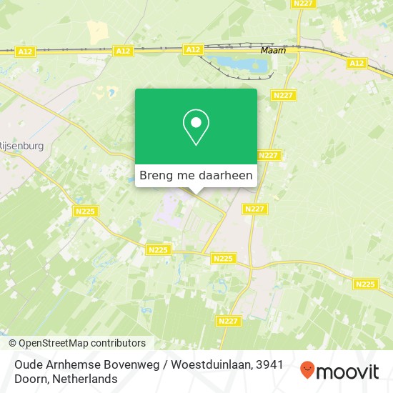 Oude Arnhemse Bovenweg / Woestduinlaan, 3941 Doorn kaart