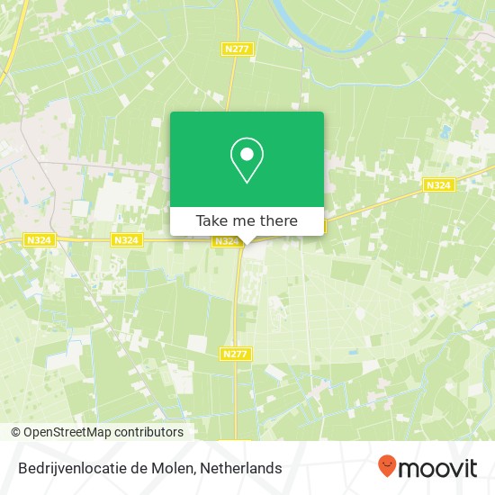 Bedrijvenlocatie de Molen kaart