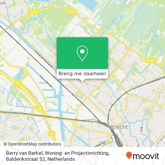 Berry van Berkel, Woning- en Projectinrichting, Balderikstraat 52 kaart