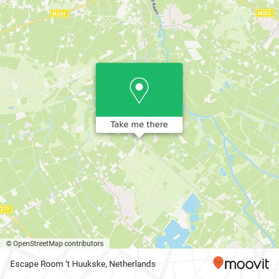 Escape Room ‘t Huukske, Graafseweg 89 kaart