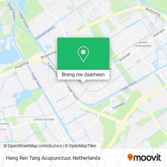 Heng Ren Tang Acupunctuur kaart