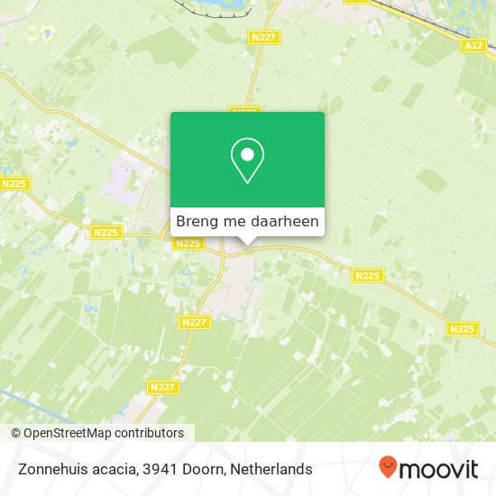 Zonnehuis acacia, 3941 Doorn kaart