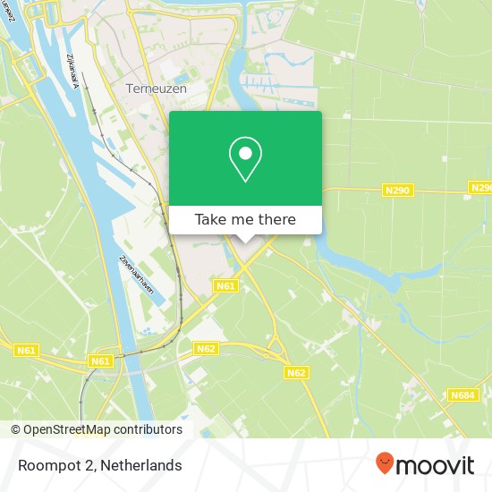 Roompot 2, 4535 JG Terneuzen kaart