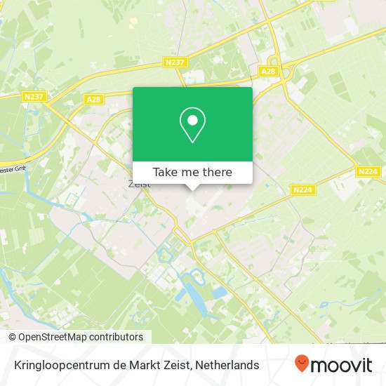 Kringloopcentrum de Markt Zeist, Voorheuvel 48 kaart