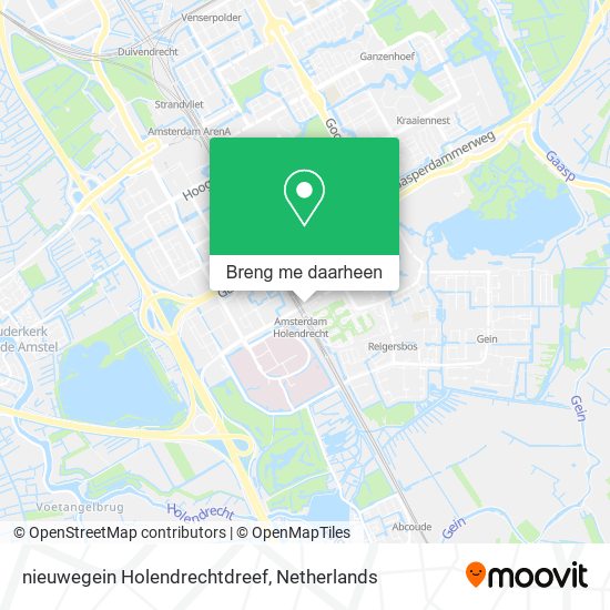 nieuwegein Holendrechtdreef kaart