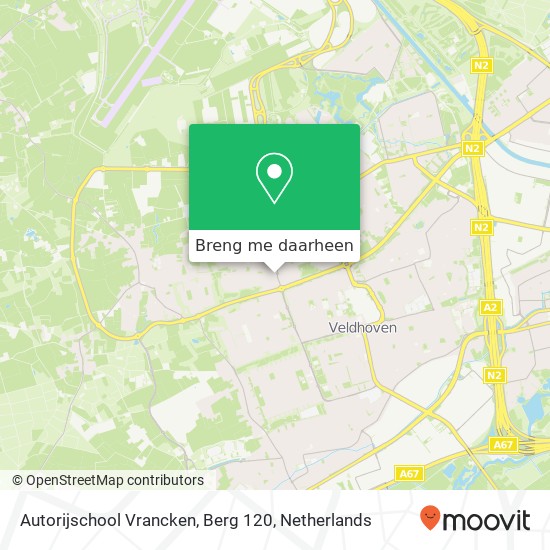 Autorijschool Vrancken, Berg 120 kaart