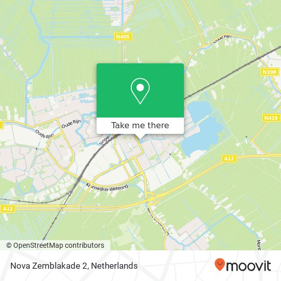 Nova Zemblakade 2, 3446 BR Woerden kaart