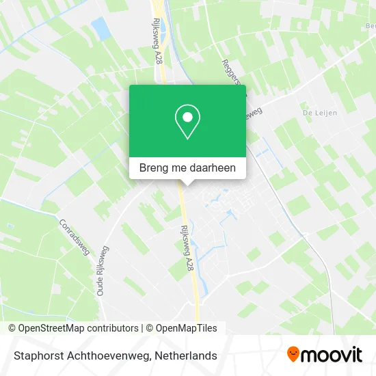 Staphorst Achthoevenweg kaart