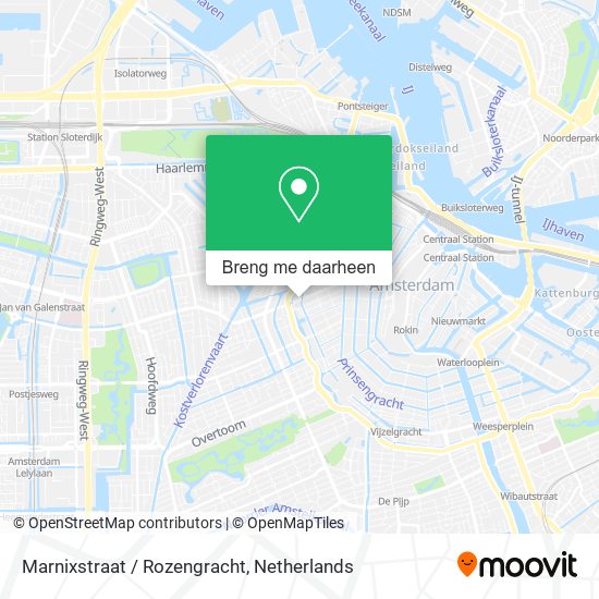 Marnixstraat / Rozengracht kaart