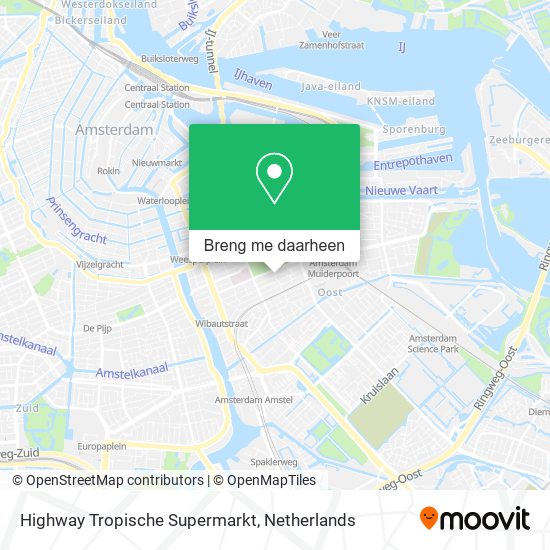 Highway Tropische Supermarkt kaart