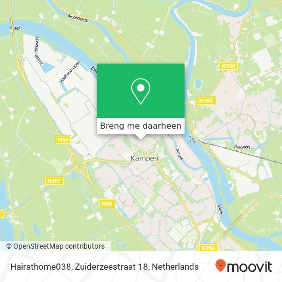 Hairathome038, Zuiderzeestraat 18 kaart