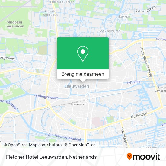 Fletcher Hotel Leeuwarden kaart