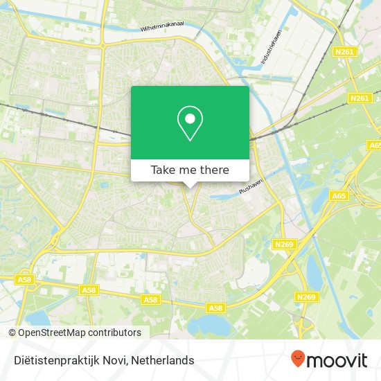 Diëtistenpraktijk Novi, Koningsplein 248 kaart