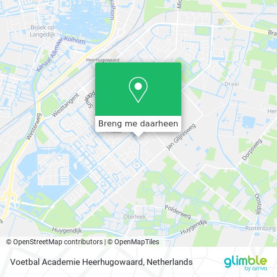 Voetbal Academie Heerhugowaard kaart