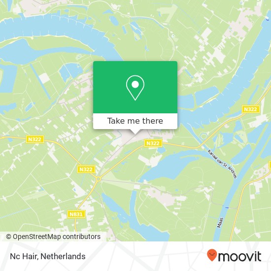Nc Hair, Burgemeester van Randwijckstraat kaart