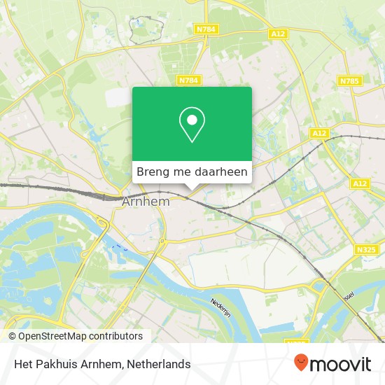 Het Pakhuis Arnhem kaart