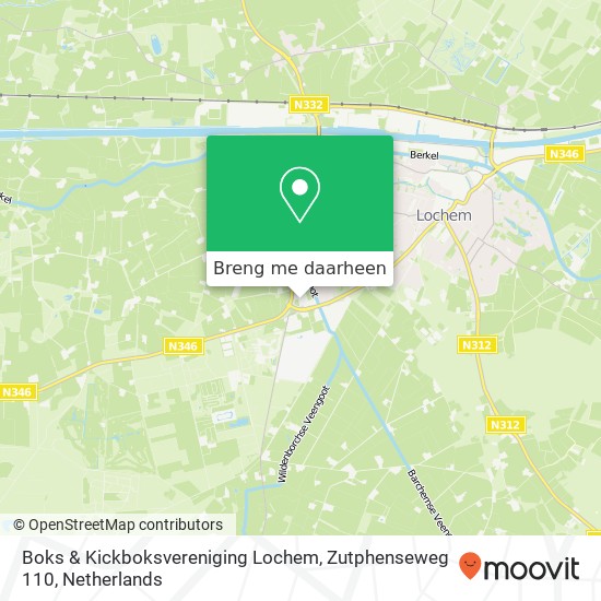 Boks & Kickboksvereniging Lochem, Zutphenseweg 110 kaart
