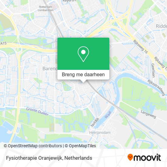 Fysiotherapie Oranjewijk kaart