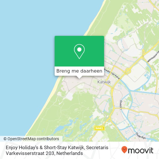 Enjoy Holiday's & Short-Stay Katwijk, Secretaris Varkevisserstraat 203 kaart