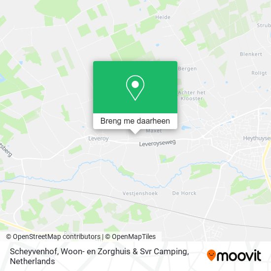 Scheyvenhof, Woon- en Zorghuis & Svr Camping kaart