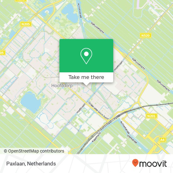 Paxlaan, 2131 TH Hoofddorp kaart