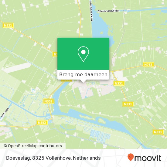 Doeveslag, 8325 Vollenhove kaart