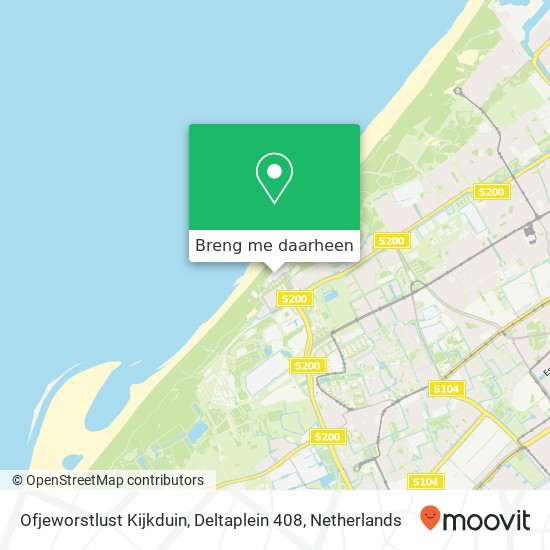 Ofjeworstlust Kijkduin, Deltaplein 408 kaart