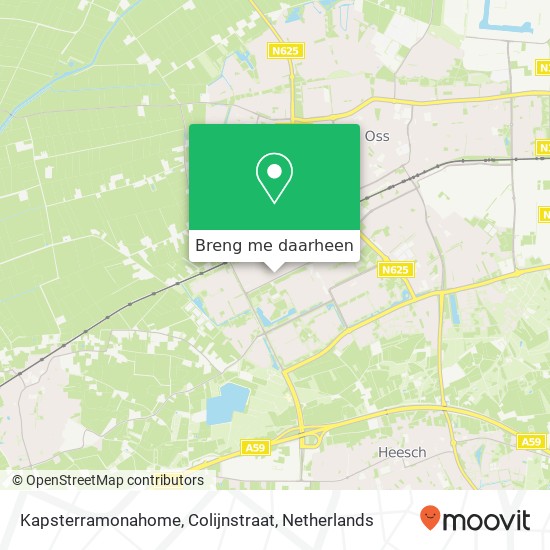 Kapsterramonahome, Colijnstraat kaart