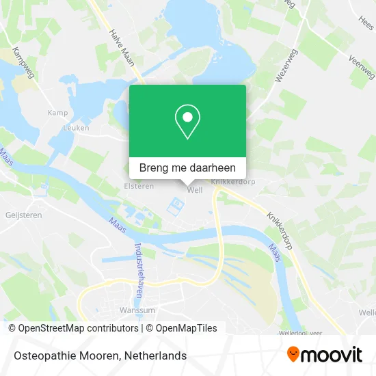 Osteopathie Mooren kaart