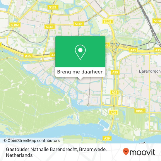 Gastouder Nathalie Barendrecht, Braamwede kaart