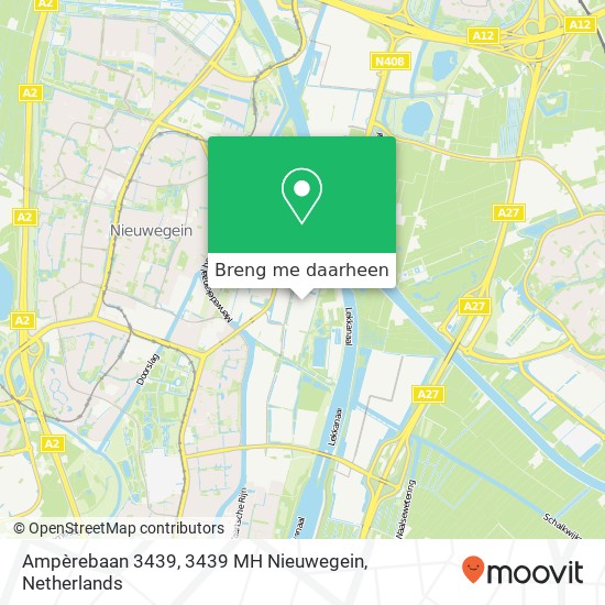 Ampèrebaan 3439, 3439 MH Nieuwegein kaart