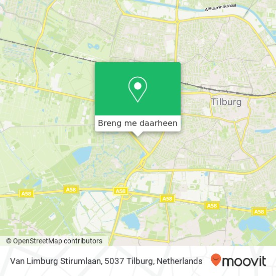 Van Limburg Stirumlaan, 5037 Tilburg kaart