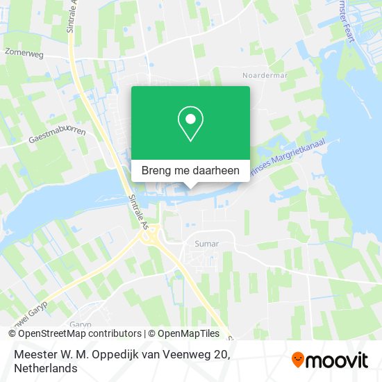 Meester W. M. Oppedijk van Veenweg 20 kaart