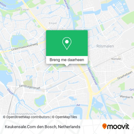 Keukensale.Com den Bosch kaart