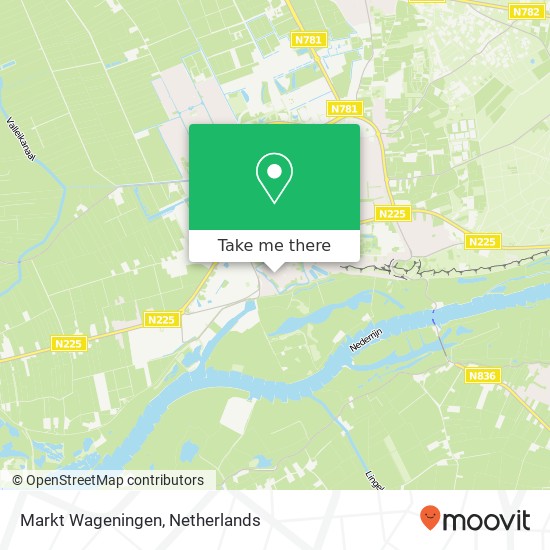 Markt Wageningen, Markt kaart