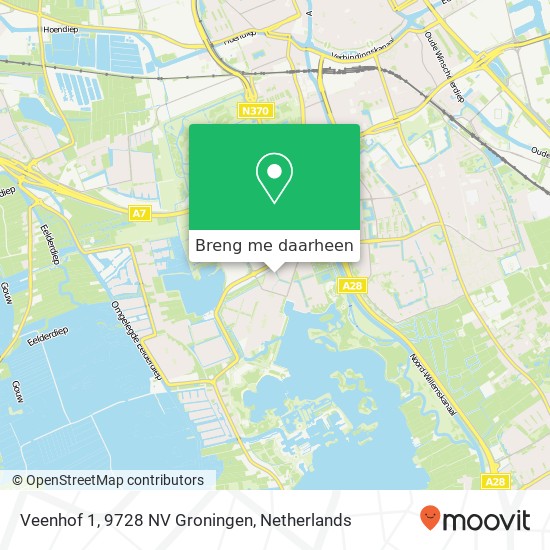Veenhof 1, 9728 NV Groningen kaart