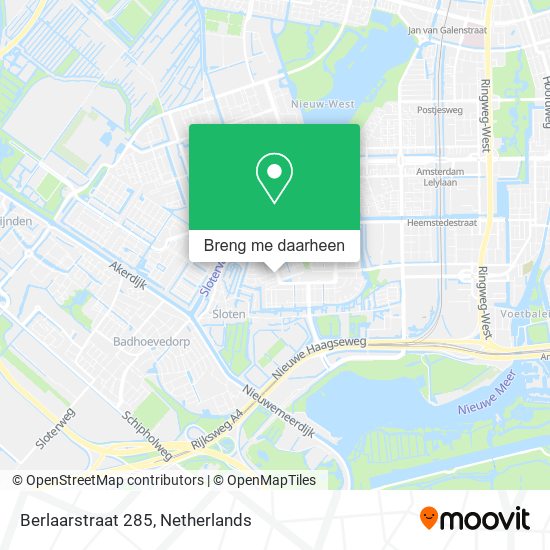 Berlaarstraat 285 kaart