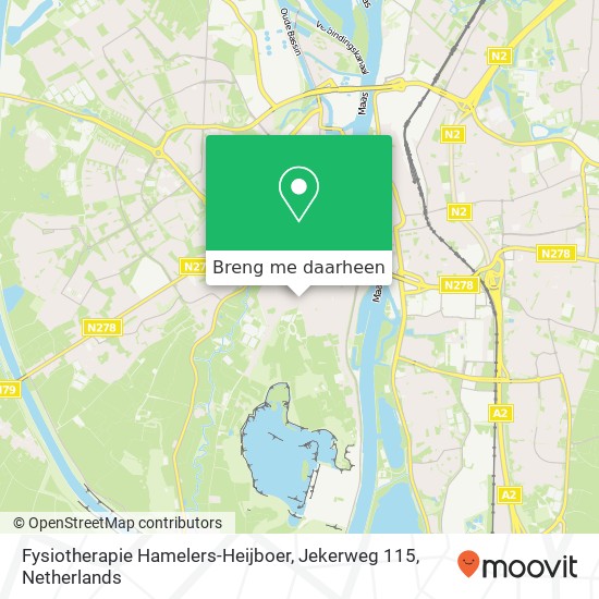 Fysiotherapie Hamelers-Heijboer, Jekerweg 115 kaart