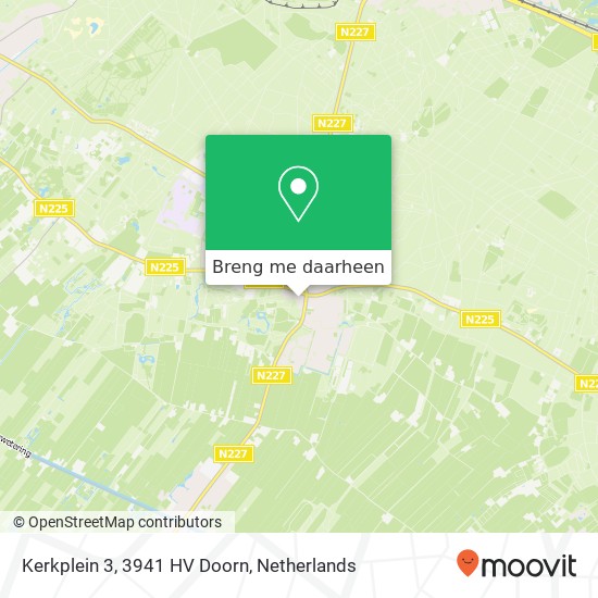 Kerkplein 3, 3941 HV Doorn kaart