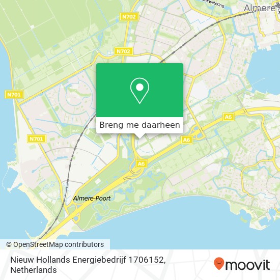 Nieuw Hollands Energiebedrijf 1706152 kaart