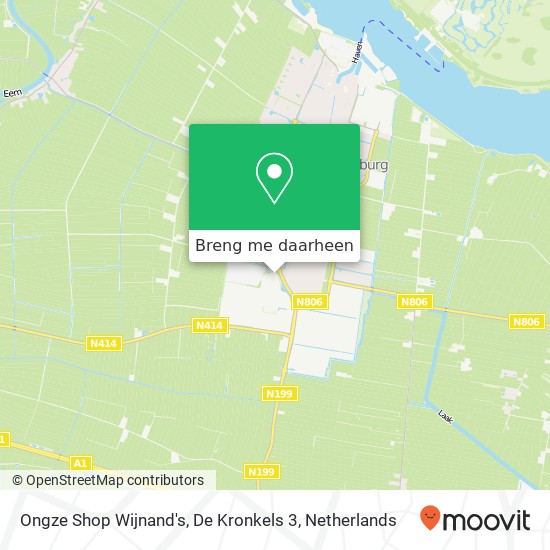 Ongze Shop Wijnand's, De Kronkels 3 kaart