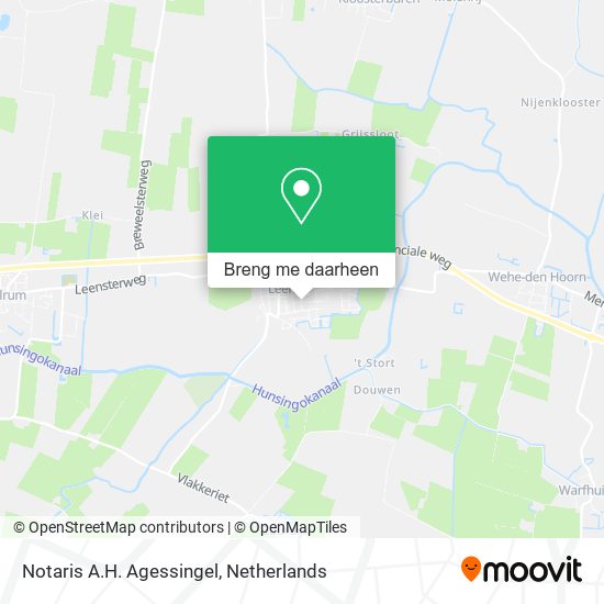 Notaris A.H. Agessingel kaart